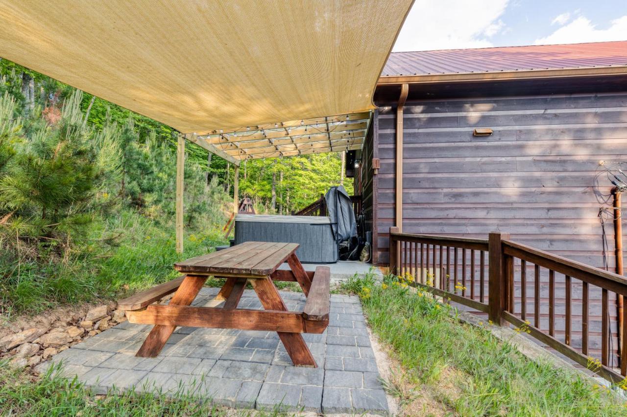 Trout N' About Your Blue Ridge Mountains Retreat, Hot Tub + Game Room! เอลลิเจย์ ภายนอก รูปภาพ