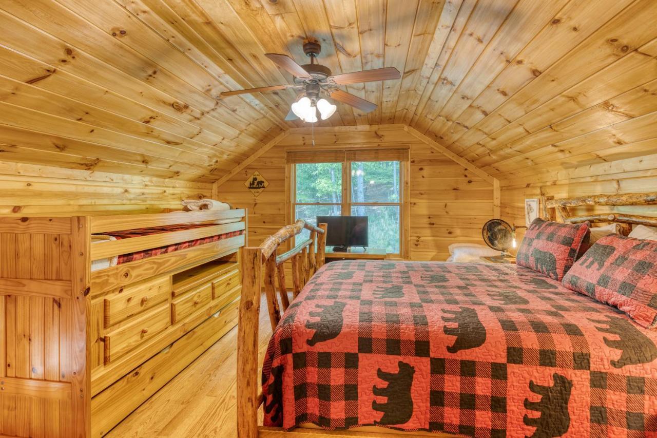 Trout N' About Your Blue Ridge Mountains Retreat, Hot Tub + Game Room! เอลลิเจย์ ภายนอก รูปภาพ